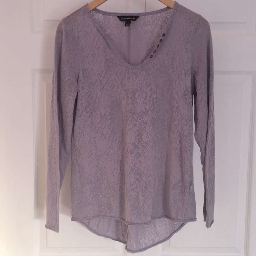 Rock & Republic snakeskin print top